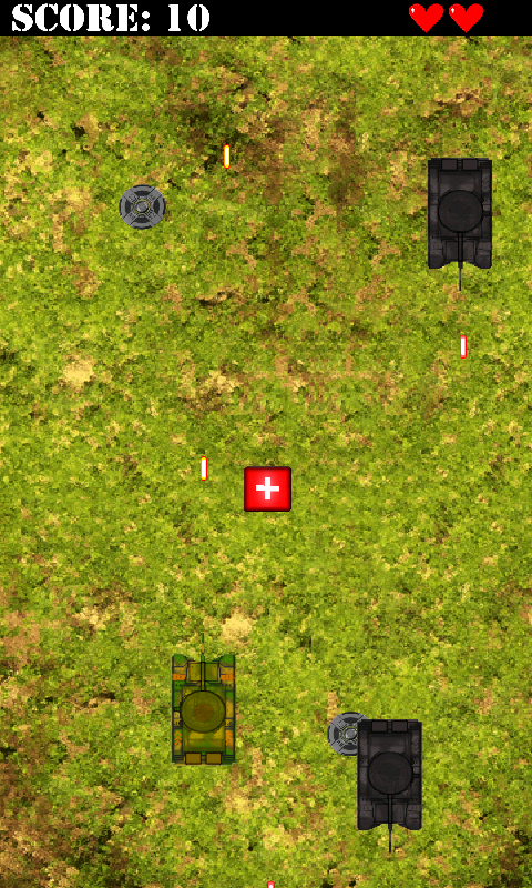 Screenshot of game - Tank Run Pro